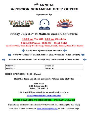 Berea's National Rib Cook-Off promotional poster